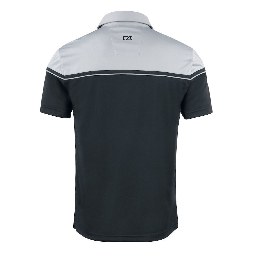 Black-Light Grey - Back - Cutter & Buck Mens Seaback Polo Shirt