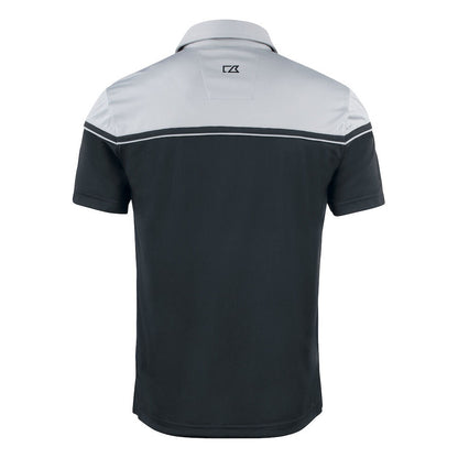 Black-Light Grey - Back - Cutter & Buck Mens Seaback Polo Shirt