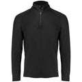 Black - Front - Cutter & Buck Mens Adapt Half Zip Top