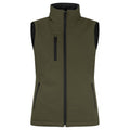 Fog Green - Front - Clique Womens-Ladies Softshell Panels Gilet