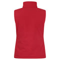 Red - Back - Clique Womens-Ladies Softshell Panels Gilet