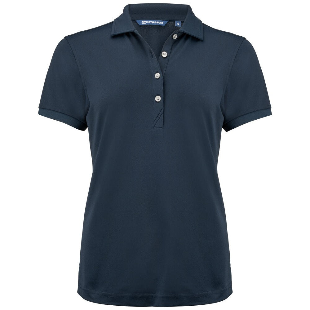 Dark Navy - Front - Cutter & Buck Womens-Ladies Virtue Polo Shirt