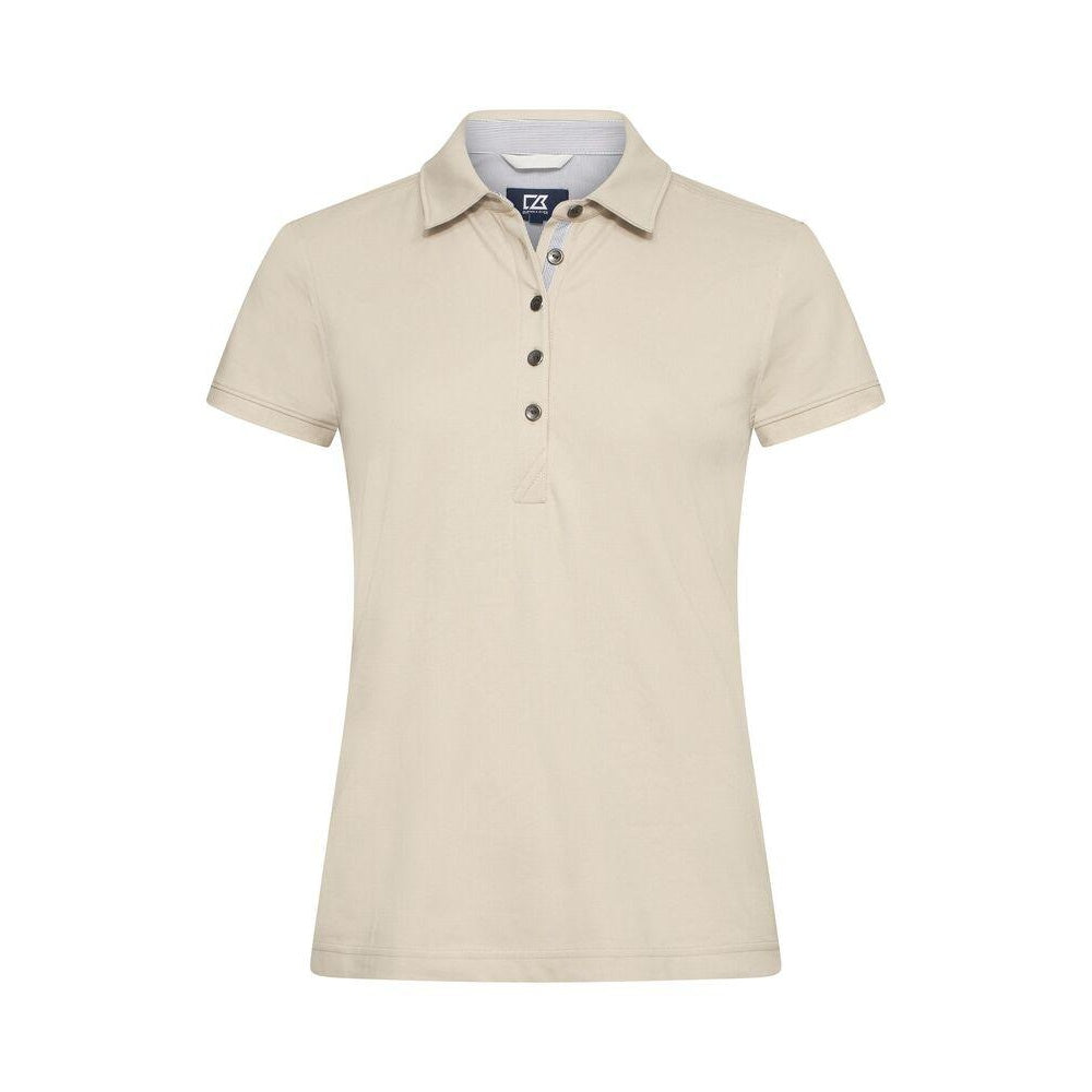 Beige - Front - Cutter & Buck Womens-Ladies Advantage Premium Polo Shirt