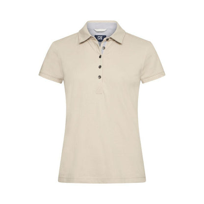 Beige - Front - Cutter & Buck Womens-Ladies Advantage Premium Polo Shirt