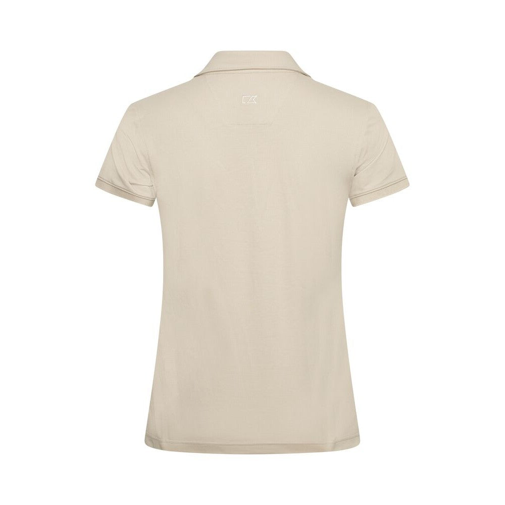 Beige - Back - Cutter & Buck Womens-Ladies Advantage Premium Polo Shirt