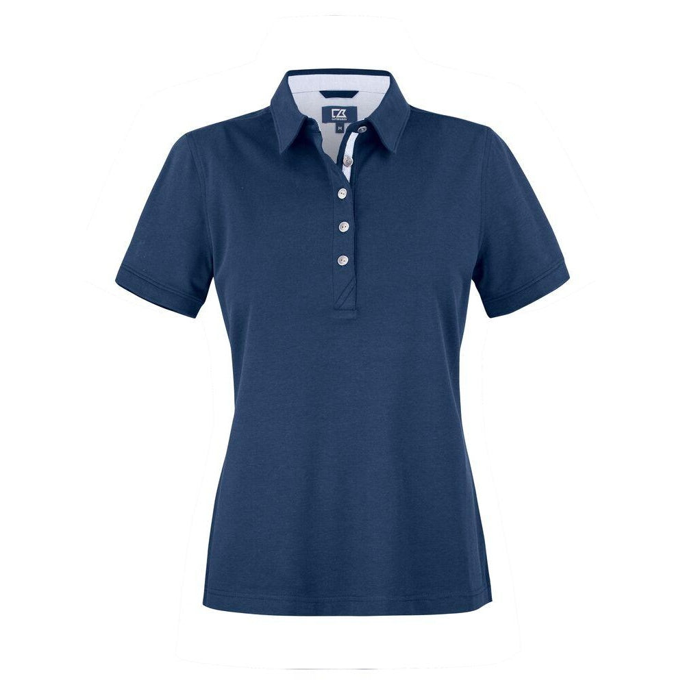 Dark Navy - Front - Cutter & Buck Womens-Ladies Advantage Premium Polo Shirt