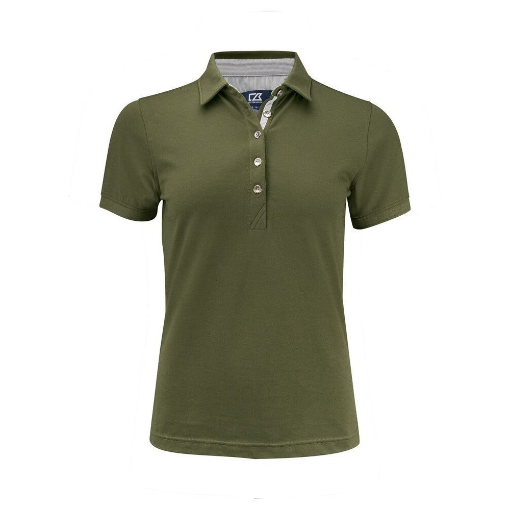 Ivy Green - Front - Cutter & Buck Womens-Ladies Advantage Premium Polo Shirt