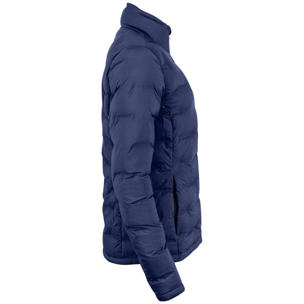 Dark Navy - Side - Cutter & Buck Womens-Ladies Baker Padded Jacket