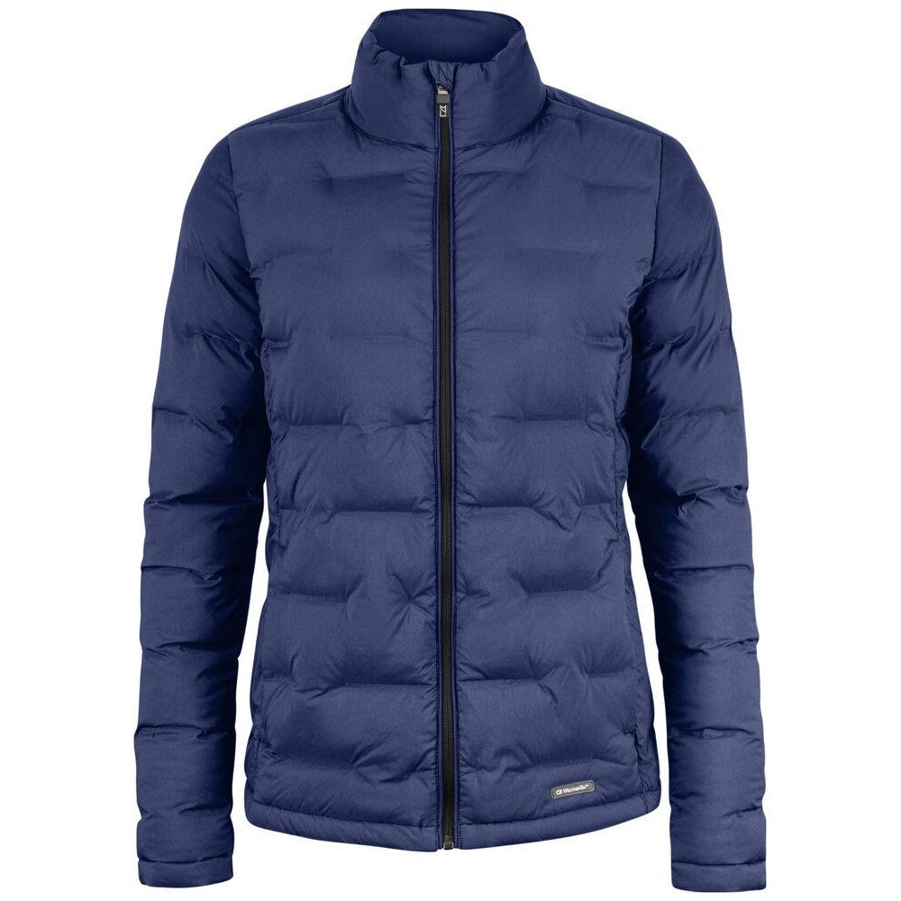 Dark Navy - Front - Cutter & Buck Womens-Ladies Baker Padded Jacket