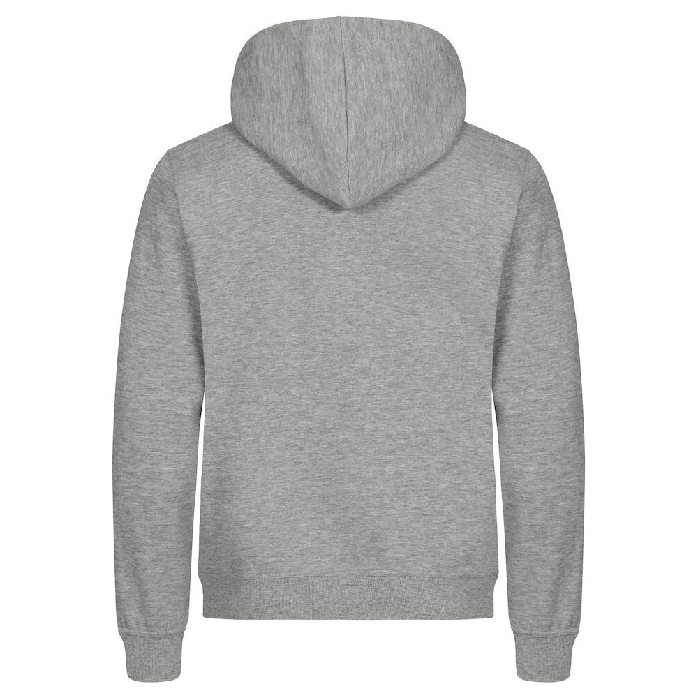 Grey Melange - Back - Clique Mens Miami Hoodie