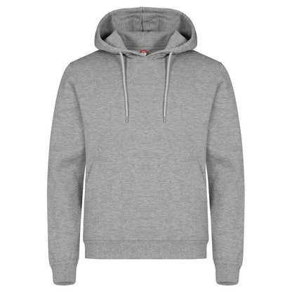 Grey Melange - Front - Clique Mens Miami Hoodie