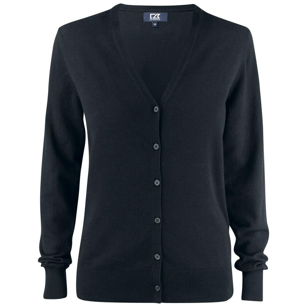 Black - Front - Cutter & Buck Womens-Ladies Oakville Cardigan
