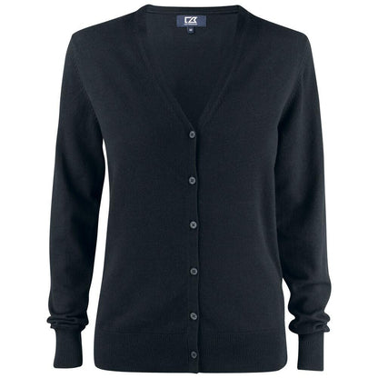 Black - Front - Cutter & Buck Womens-Ladies Oakville Cardigan