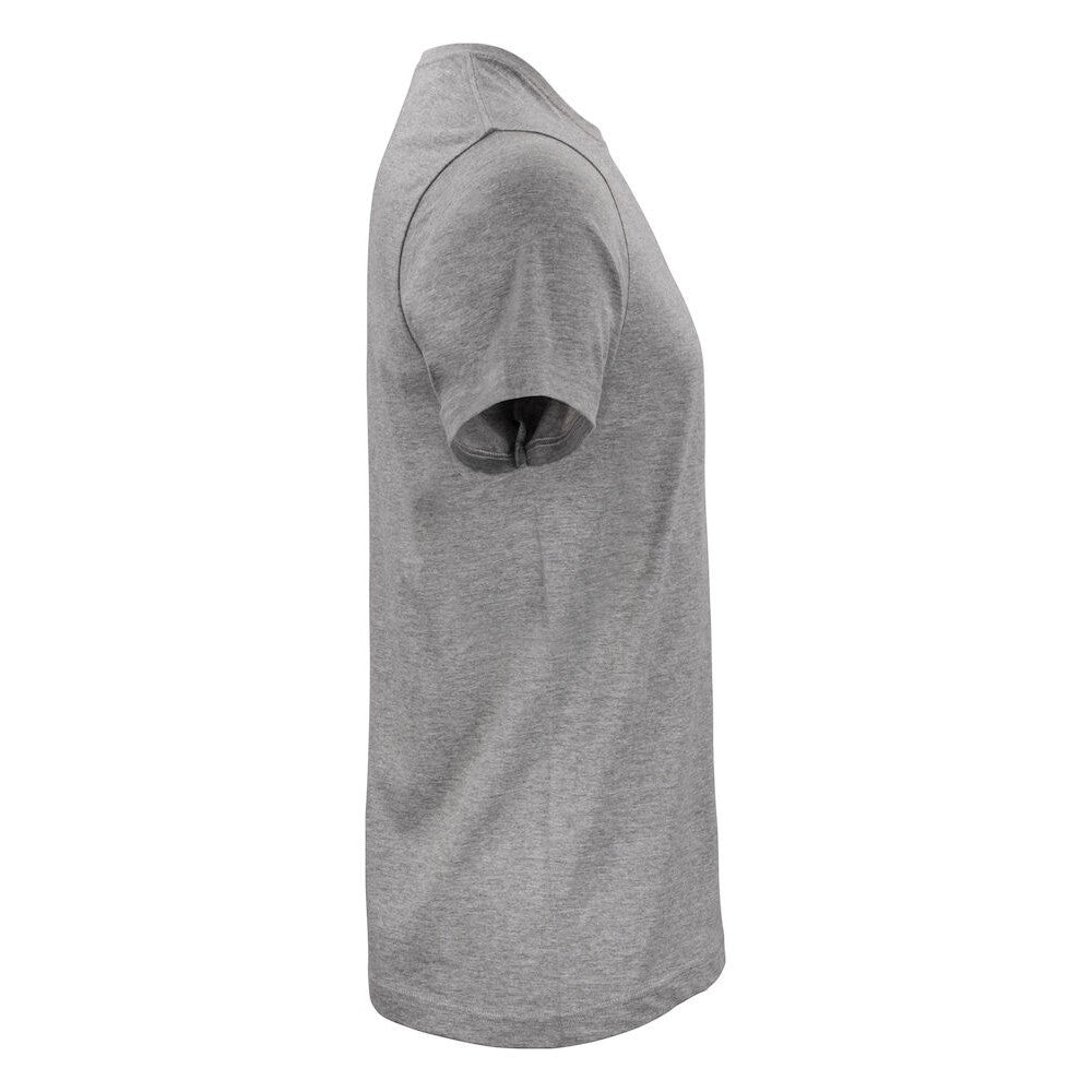 Grey Melange - Side - Clique Mens Classic Organic Cotton T-Shirt