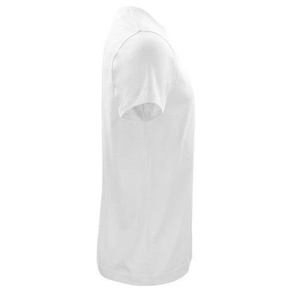 White - Side - Clique Mens Classic Organic Cotton T-Shirt