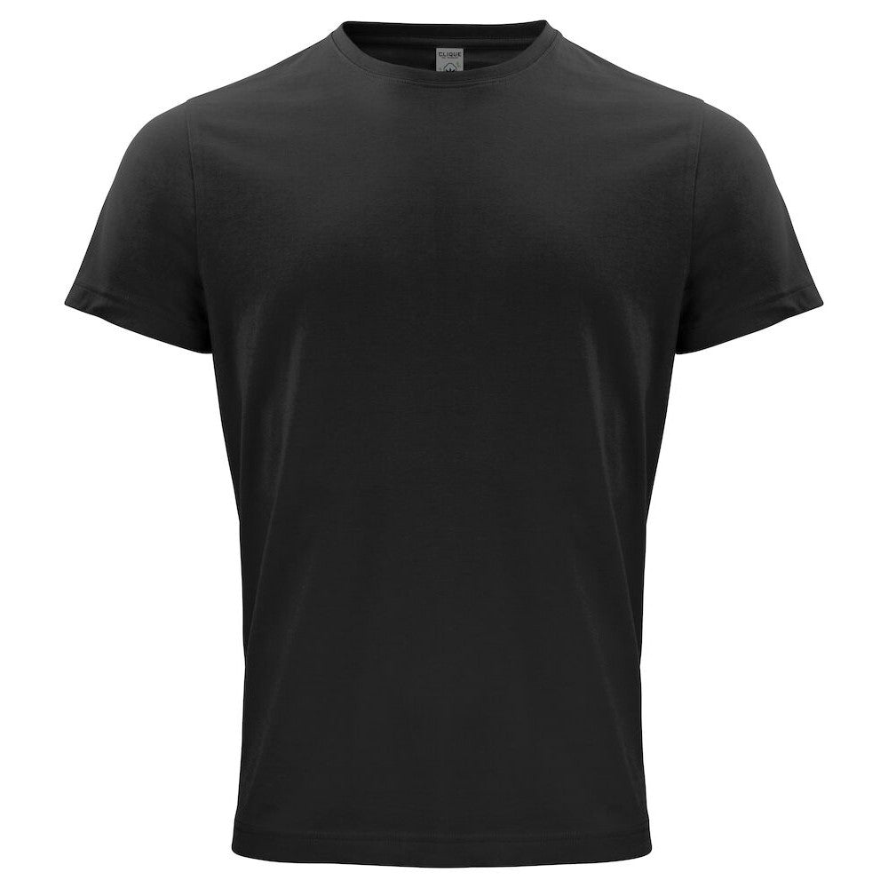 Black - Front - Clique Mens Classic Organic Cotton T-Shirt