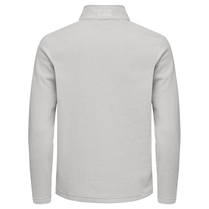 Silver - Back - Cutter & Buck Mens Hunts Point Fleece Top