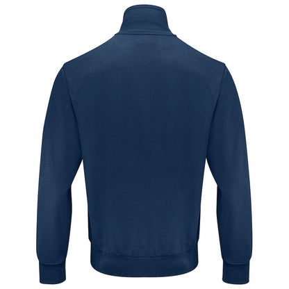Navy - Back - Projob Mens Plain Full Zip Sweatshirt