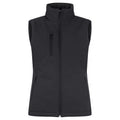 Black - Front - Clique Womens-Ladies Softshell Panels Gilet