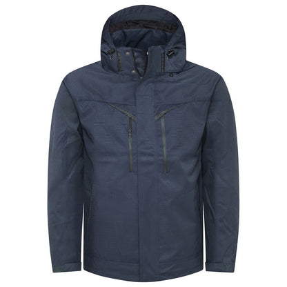 Navy - Front - Projob Mens Functional Padded Jacket