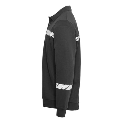 Black - Lifestyle - Projob Mens Progression Hi-Vis Polo Sweatshirt
