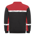 Black-Red - Back - Projob Mens Progression Hi-Vis Polo Sweatshirt