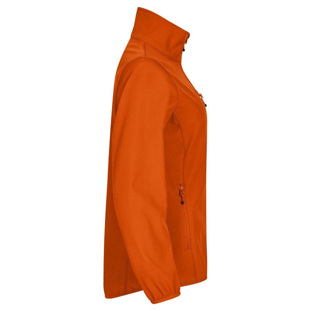 Blood Orange - Side - Clique Womens-Ladies Classic Soft Shell Jacket