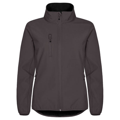 Dark Grey - Front - Clique Womens-Ladies Classic Soft Shell Jacket