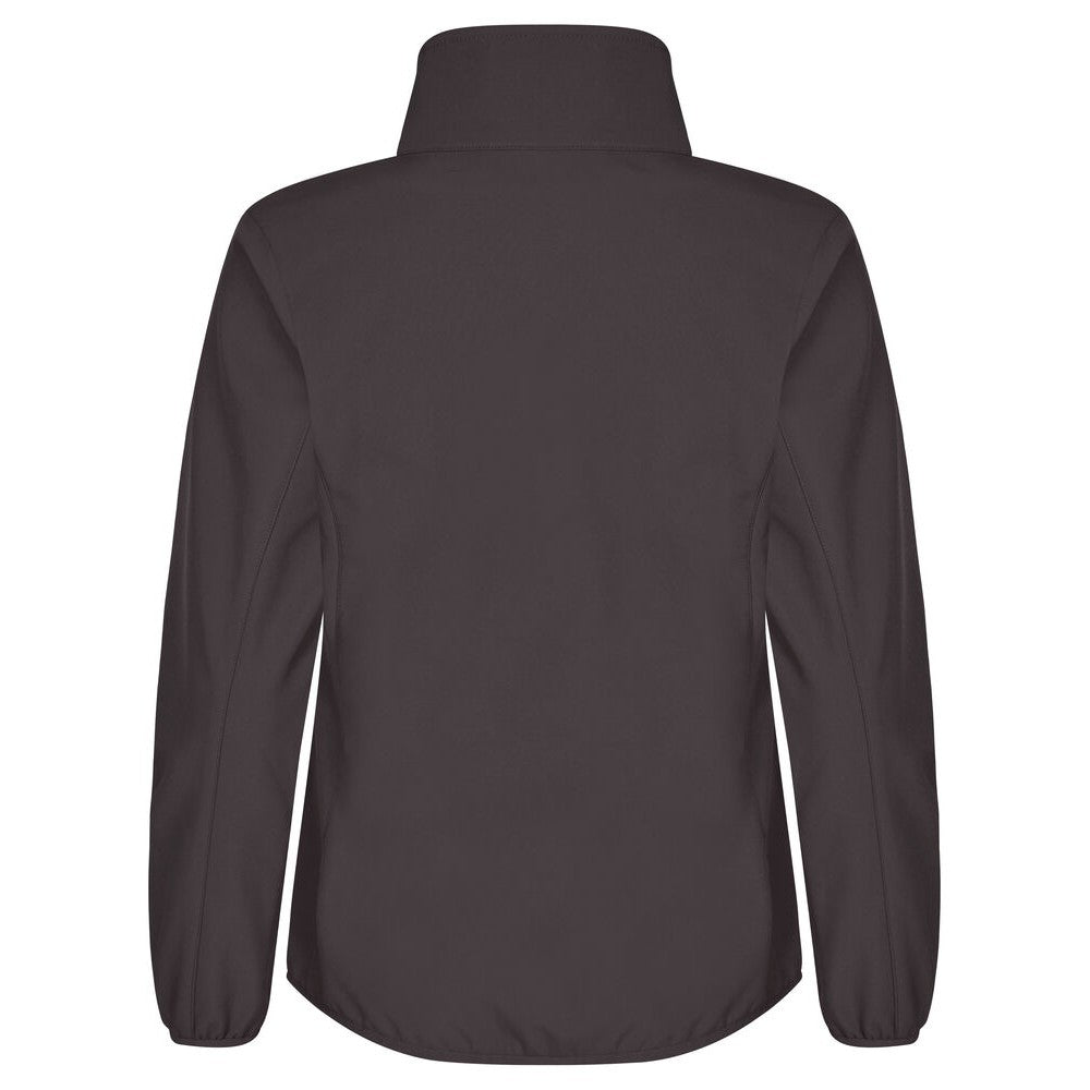 Dark Grey - Back - Clique Womens-Ladies Classic Soft Shell Jacket
