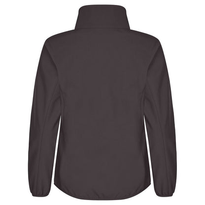 Dark Grey - Back - Clique Womens-Ladies Classic Soft Shell Jacket