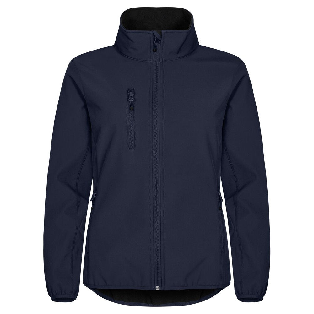 Dark Navy - Front - Clique Womens-Ladies Classic Soft Shell Jacket
