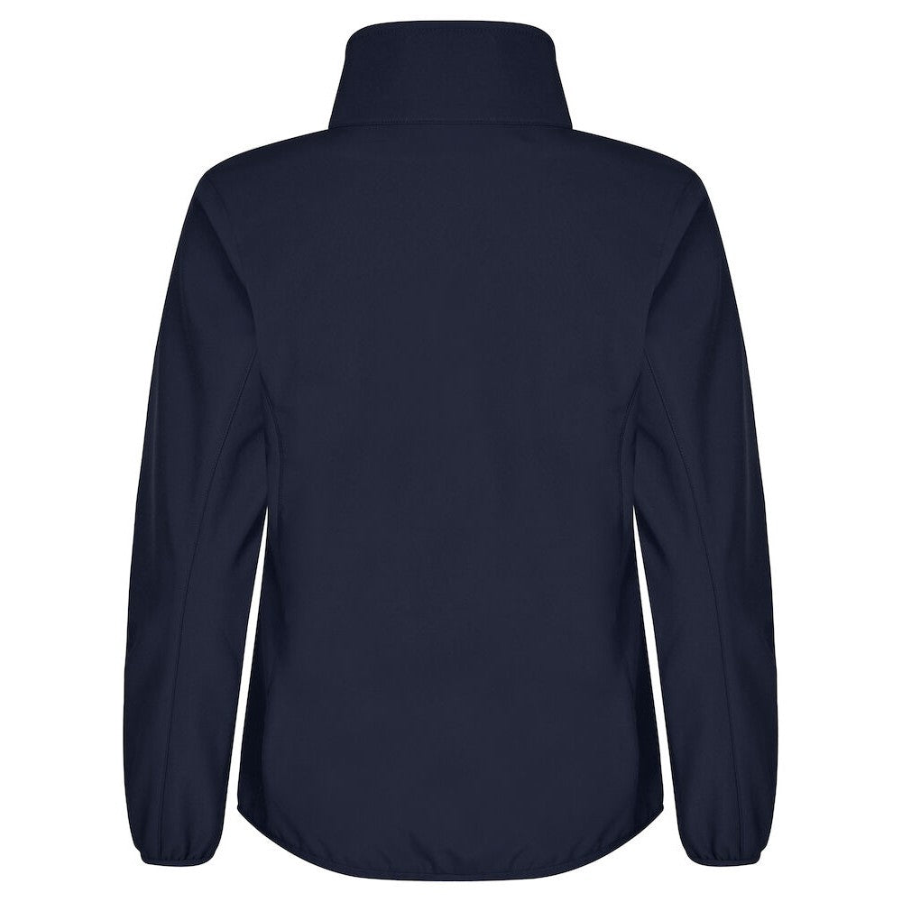 Dark Navy - Back - Clique Womens-Ladies Classic Soft Shell Jacket