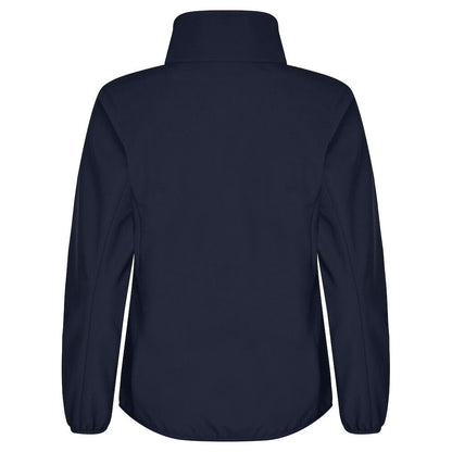 Dark Navy - Back - Clique Womens-Ladies Classic Soft Shell Jacket
