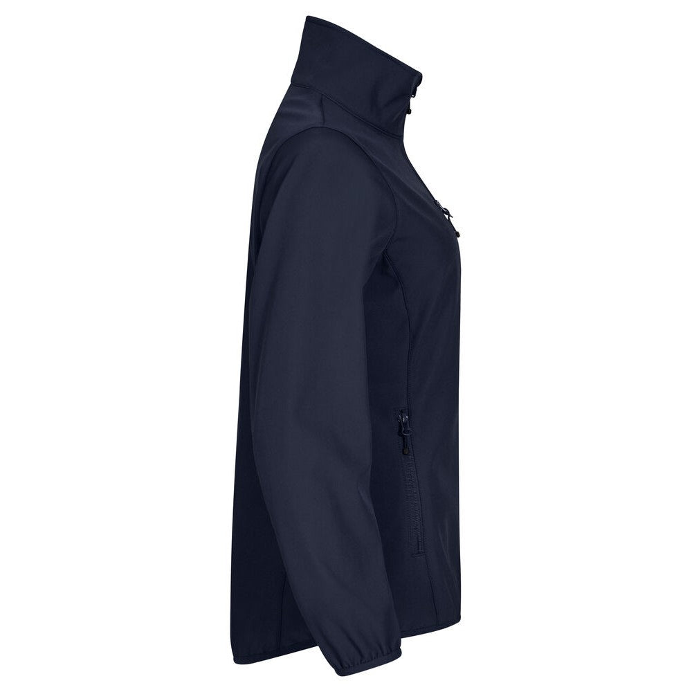 Dark Navy - Side - Clique Womens-Ladies Classic Soft Shell Jacket