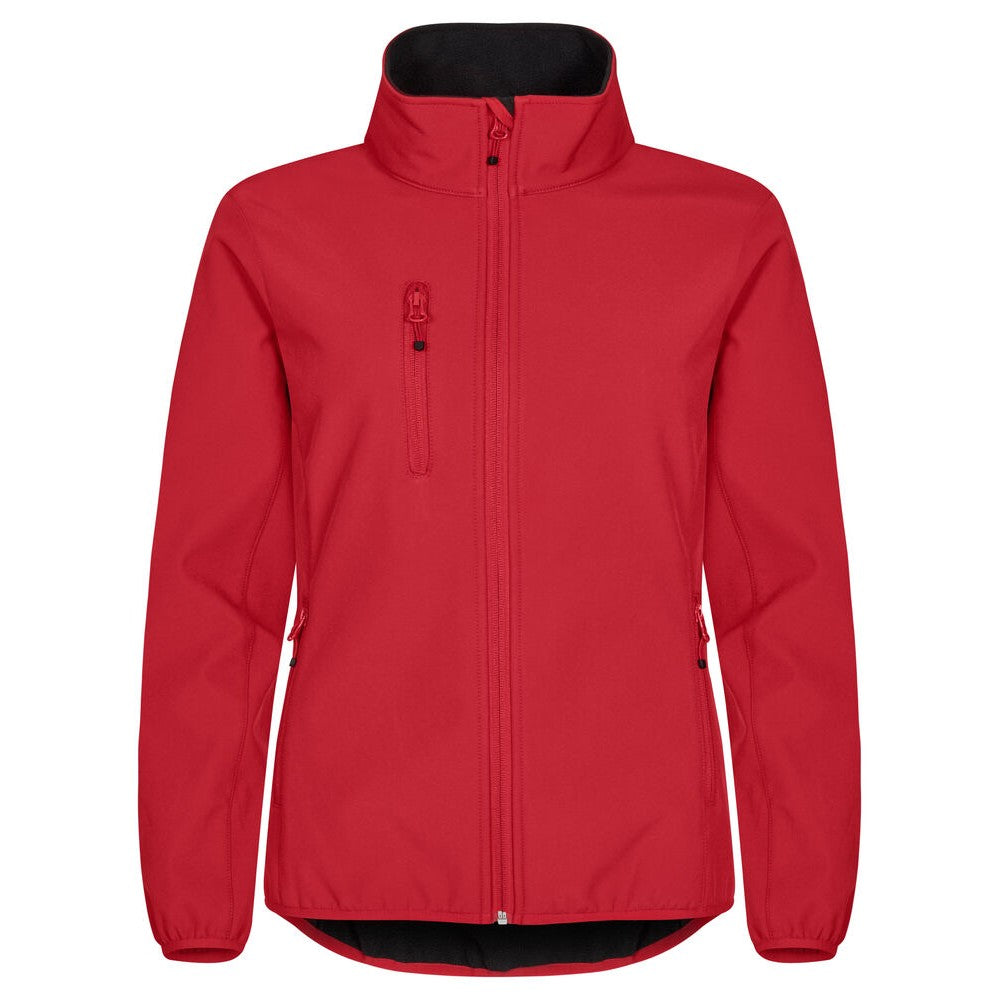 Red - Front - Clique Womens-Ladies Classic Soft Shell Jacket