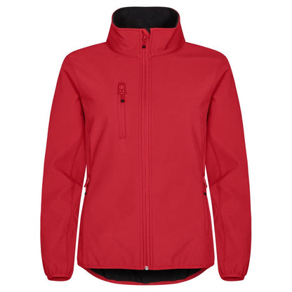 Red - Front - Clique Womens-Ladies Classic Soft Shell Jacket