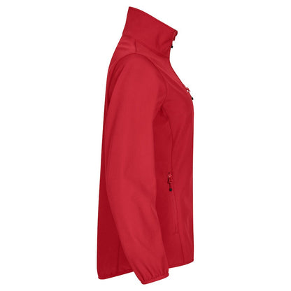 Red - Side - Clique Womens-Ladies Classic Soft Shell Jacket