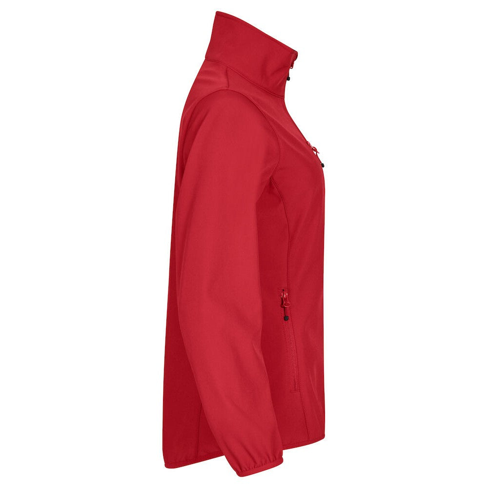 Red - Side - Clique Womens-Ladies Classic Soft Shell Jacket