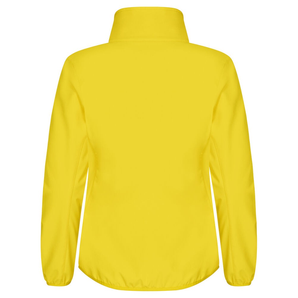 Yellow - Back - Clique Womens-Ladies Classic Soft Shell Jacket