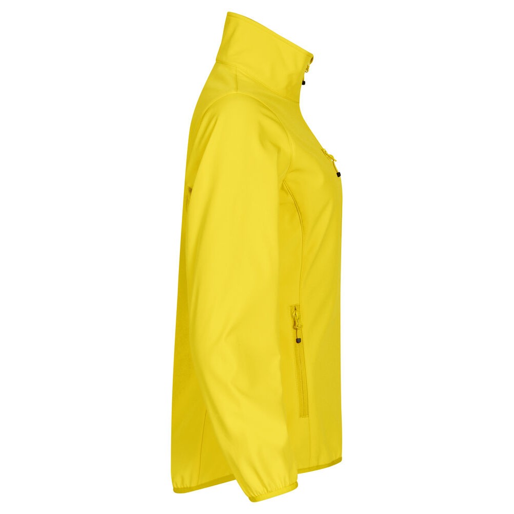 Yellow - Side - Clique Womens-Ladies Classic Soft Shell Jacket