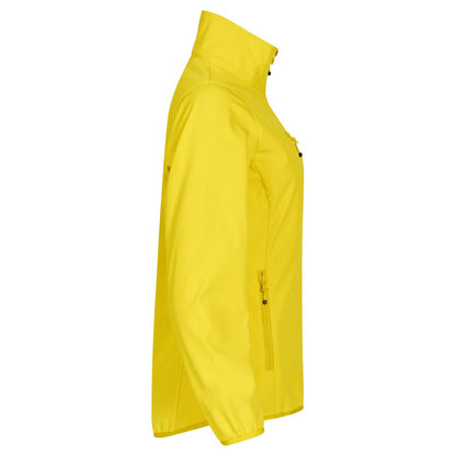 Yellow - Side - Clique Womens-Ladies Classic Soft Shell Jacket
