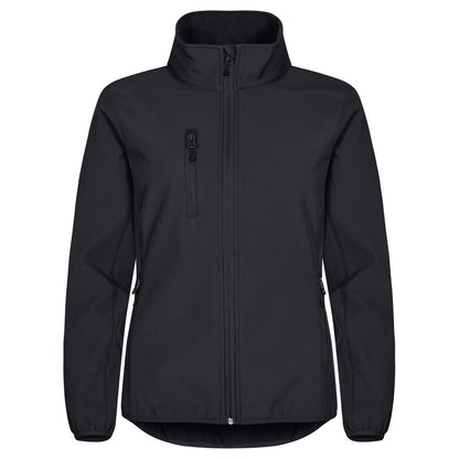 Black - Front - Clique Womens-Ladies Classic Soft Shell Jacket