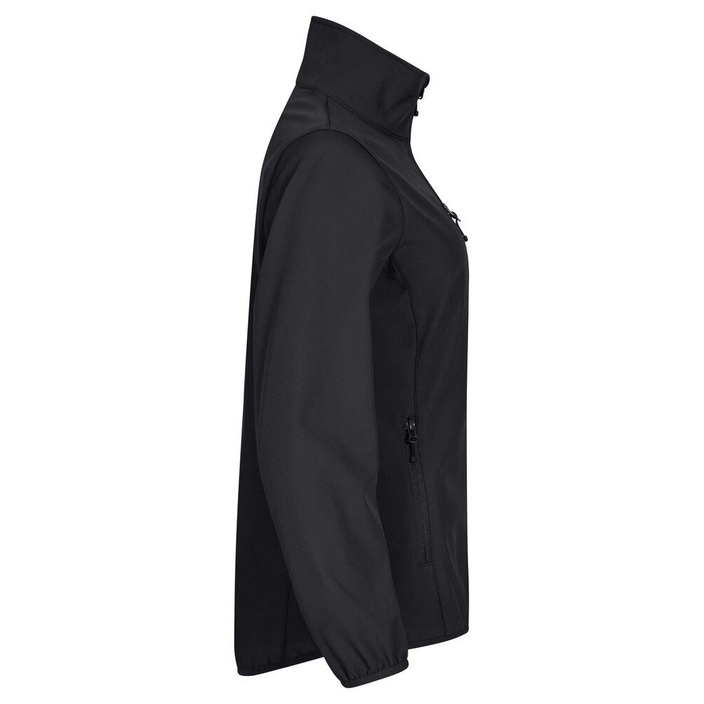 Black - Side - Clique Womens-Ladies Classic Soft Shell Jacket