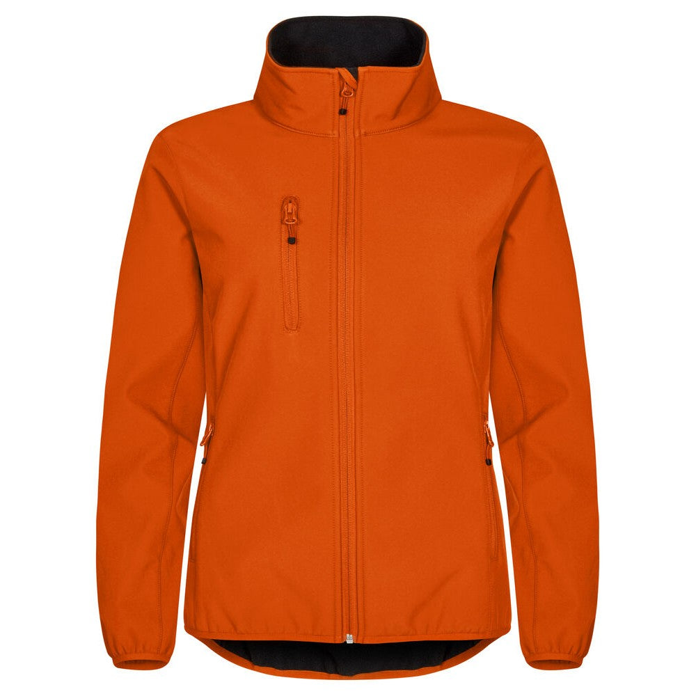 Blood Orange - Front - Clique Womens-Ladies Classic Soft Shell Jacket