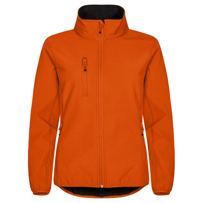 Blood Orange - Front - Clique Womens-Ladies Classic Soft Shell Jacket