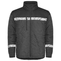 Grey-Black - Front - Projob Mens Progression Quilted Lightweight Padded Jacket