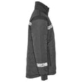 Grey-Black - Side - Projob Mens Progression Quilted Lightweight Padded Jacket