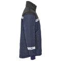 Navy-Black - Side - Projob Mens Progression Quilted Lightweight Padded Jacket