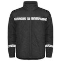 Black - Front - Projob Mens Progression Quilted Lightweight Padded Jacket