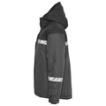 Grey-Black - Lifestyle - Projob Mens Progression High-Vis Padded Soft Shell Jacket